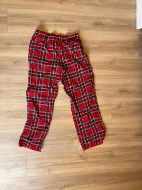 Women's Red Plaid Flannel Pajama Pants - Cozy Lounge Sleepwear